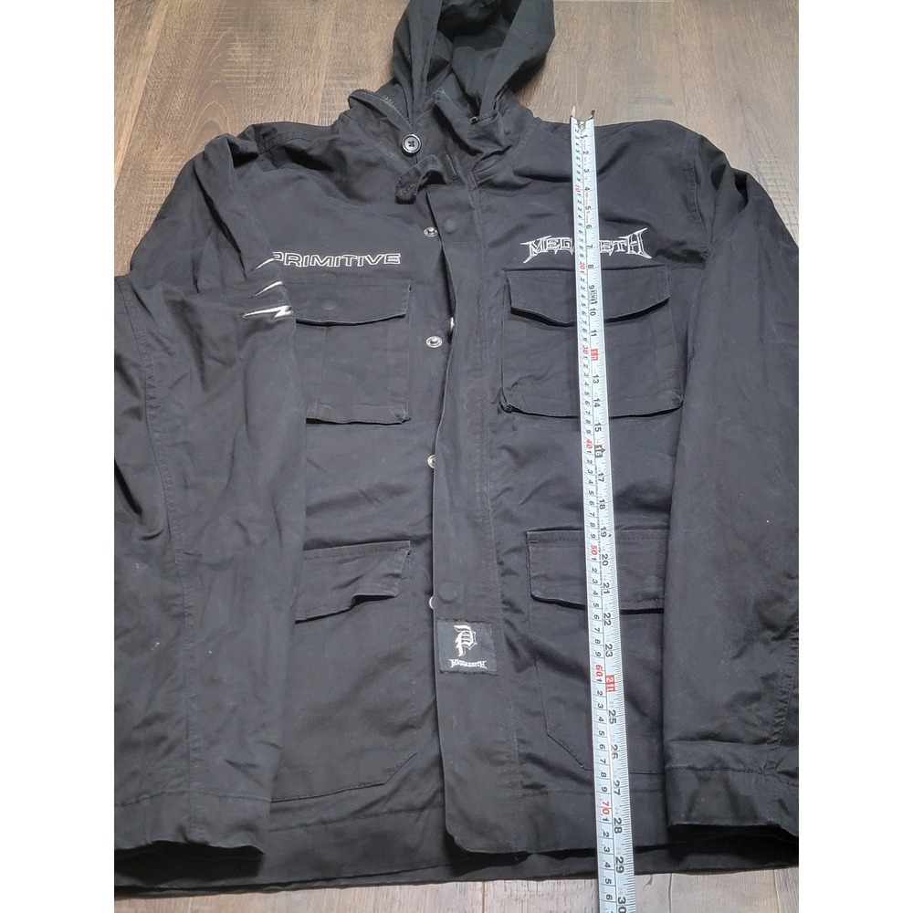 Primitive x Megadeth Black Field Jacket Hooded Embroidered Mens XL 2021 M65